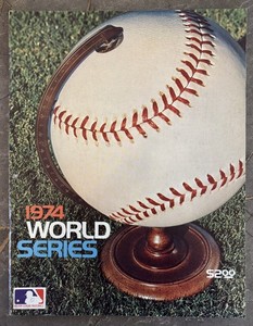 1974 World Series Program - Los Angeles Dodgers vs. Oakland Athletics - Unscored