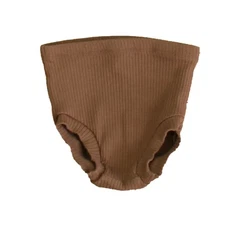 Quincy Mae Ribbed Bloomer Bottoms Pecan 3-6 Months Baby Infant Toddler