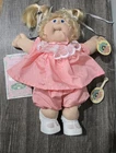 1982/83 Cabbage Patch Cornsilk Kids Blond Hair Blue Eye One Tooth Doll Papers