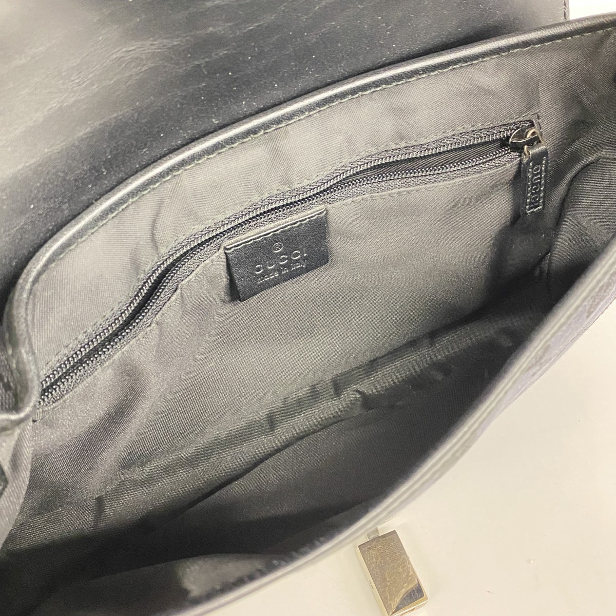 Gucci Jackie Shoulder Bag Canvas Black Silver 001 3824 thumbnail 4