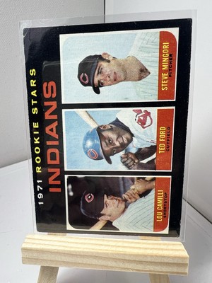 Indians Rookie Stars 612  1971 Topps   Camilli / Ford / Mingori   LP