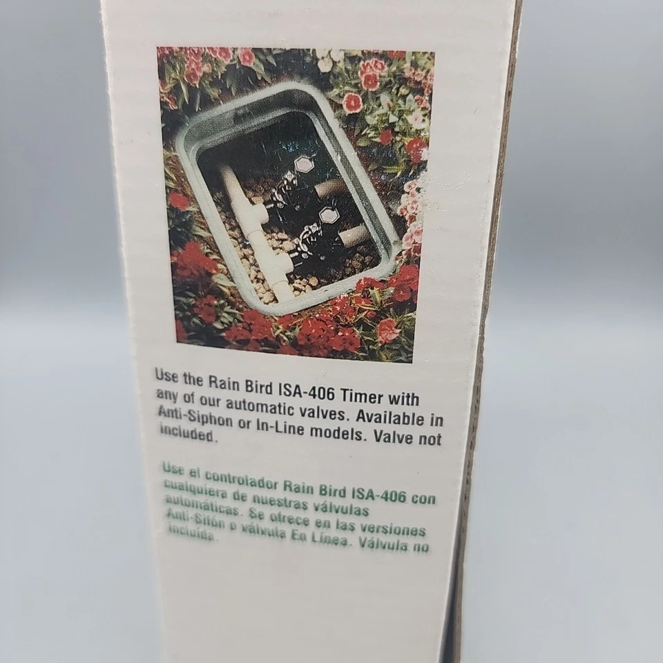 Rainbird ISA-406 Seis Estaciones Automático Doble Programable Rociador Temporizador con Adaptador Foto 3 de 4