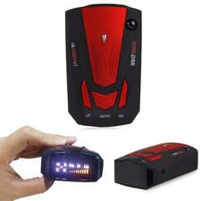 V7 360° Auto Radar Detector Geschwindigkeit Radarwarner Voice Alert 12V Rot DE