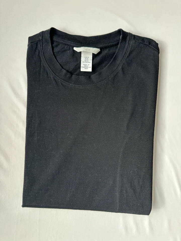 T-shirt Noir Basique H&M - Taille M - Confort & Style - Photo 1/4