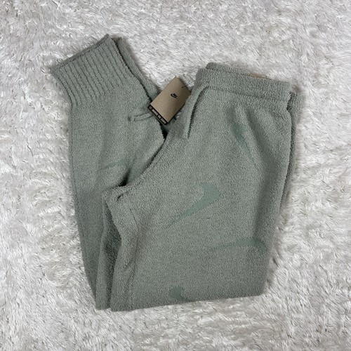 Womens Size Large Nike Sportswear Phoenix Cozy Knit Boucle Oversized Pants Jade - Picture 5 of 8
