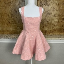 NWT Babyboo Dorothy Mini Dress Womens M Sparkling Sequin Homecoming Blush Pink