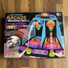 Electronic Arcade Basketball Fun Game With LED Scoreboard Neon series new in box