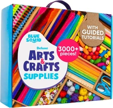 3000+ Pcs Arts and Crafts Supplies for Kids | Craft Kit Box for Kids Age 3-5, 4-