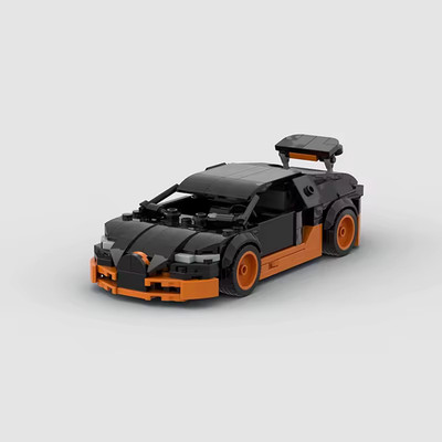 MOC -Bugatti Veyron  Auto Klemmbausteine