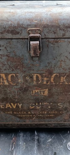 Vintage Black & Decker Heavy Duty Saw/Circular Saw Metal Case Only - Picture 13 of 14
