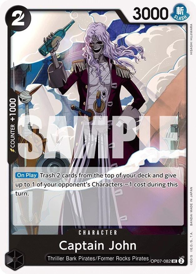 One Piece Captain John (OP07-082/201) OP07 500 Years in the Future NM