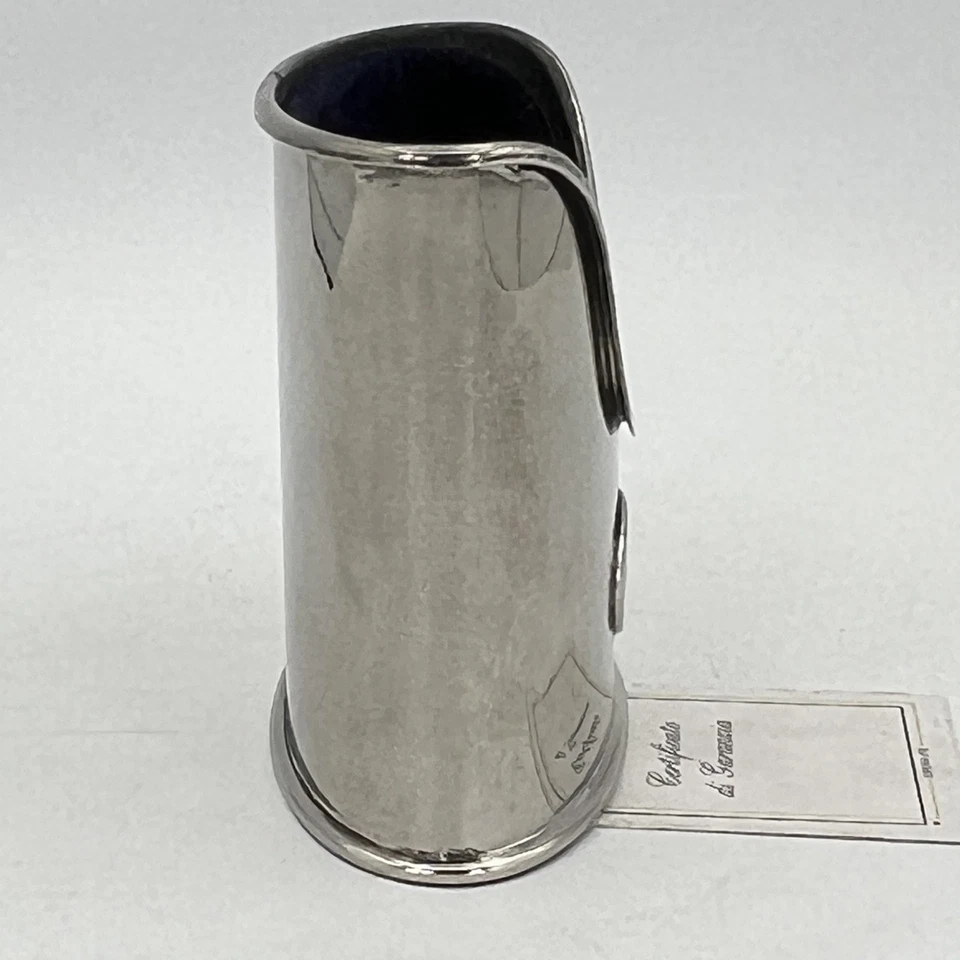 Portapenne da scrivania in stile antico in argento sheffield silver plated Olri - Immagine 4 di 4