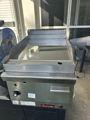 Bartscher Gas Grillplatte  glatt 400x600 4,6 kW hartchromplatte