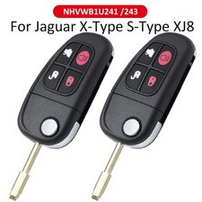 2 For 2003 2004 2005 2006 2007 2008 Jaguar S-type X-type Xj8 Remote Flip Key Fob