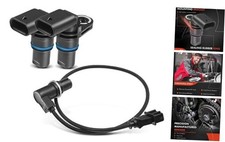 3-PC Engine Camshaft Crankshaft Position Sensor Compatible with Audi A4 2009