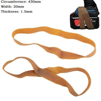 2cm Wide Brown Elastic Rubber Bands Heavy Strong Large Industrial Packing Tie