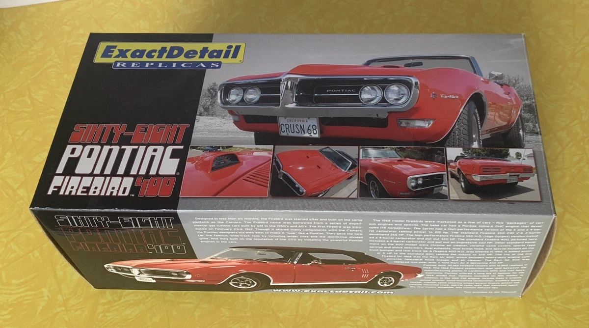 Exact Detail Replicas Pontiac 1:18 Scale Diecast & Toy Vehicles
