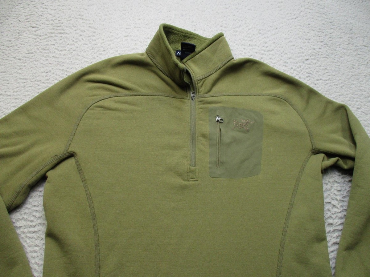 ARC'TERYX オリーブグリーン セーター L/G Arc'teryx Leaf Cold WX 1/4 Zip Mens L Green Fleece Polartec