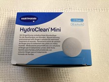 HYDROCLEAN mini Kompressen 3 cm rund Steril  5 ST zur Nasstherapie