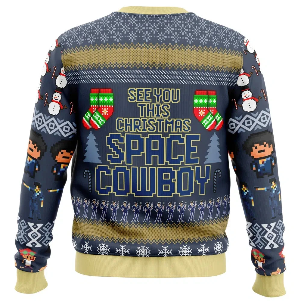 Spike Spiegel Cow Bebop Ugly Christmas Sweater