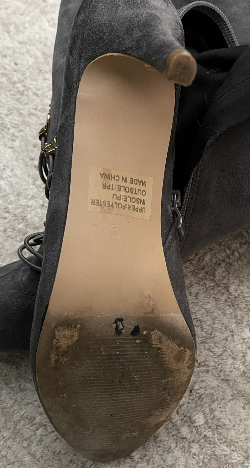 Journee Collection Trill ThighHigh Boots Gray Si… Gem