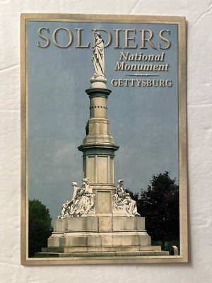 GETTYSBURG PA * CIVIL WAR BATTLEFIELD * THE SOLDIERS' NATIONAL MONUMENT * 2-SIDE