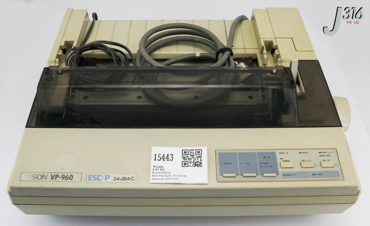 15443 EPSON DOT MATRIX PRINTER ESC/P 24-J84C VP-960 | eBay