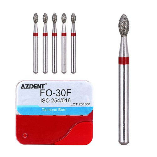 Bolsas AZDENT 100 piezas de diamantes dentales FG para pieza de mano de alta velocidad mediana FG 1,6 mm - Imagen 14 de 16