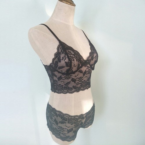 Damen Transparent Spitze Push Up BH Set Höschen BHs Unterwäsche Sets Dessous Nachtwäsche† - Bild 10 von 15