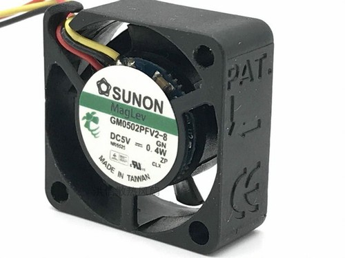 SUNON 25*25*10mm GM0502PFV2-8 DC5V 0.4W 25mm 3-wire cooling fan - Picture 2 of 3