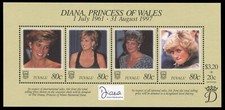 Tuvalu 1998 - Mi-Nr. Block 62 ** - MNH - Prinzessin Diana