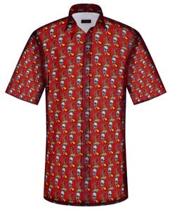New Skulls Flames Vintage Old School Camp Casual Shirt Usa Regular Fit Size Ebay