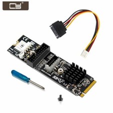 CY 5Gbps Type-E USB 3.1 Front Panel Socket USB 2.0 to NVME NGFF M-Key Card