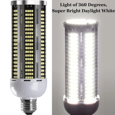 600W Equivalent LED Corn Light Bulb 60W 7000Lumen 5000K Cool Daylight White E26