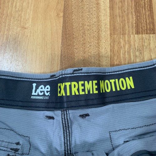 Pantalones Cortos Carga Lee Extreme Motion Para Hombre Talla 42x10 Gris Cintura Flexible Elastizados - Imagen 5 de 11
