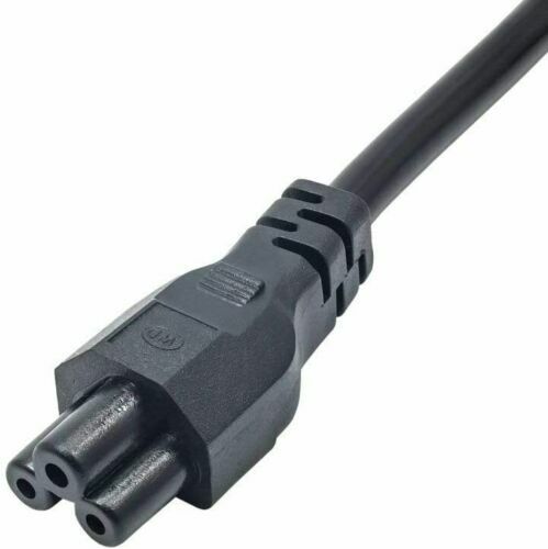 Job lot 100 x C5 EU 3 PRONG CLOVER LEAF LAPTOP POWER LEAD CORD - 第 2/3 張圖片