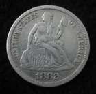 1882 Seated Liberty Dime * Full Liberty * Better Grade * Shiny * 4401