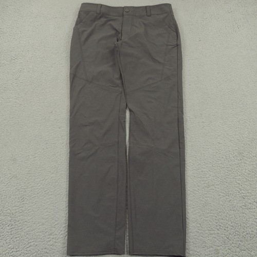 Kuhl Pants Mens 34x34 Deceptr Charcoal Grey Ripstop Taper Nylon Trek Trail Hike