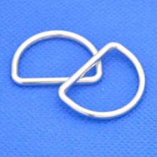 SREBRNY D RING D-RING SUWAKI SPAWANE METAL 25mm