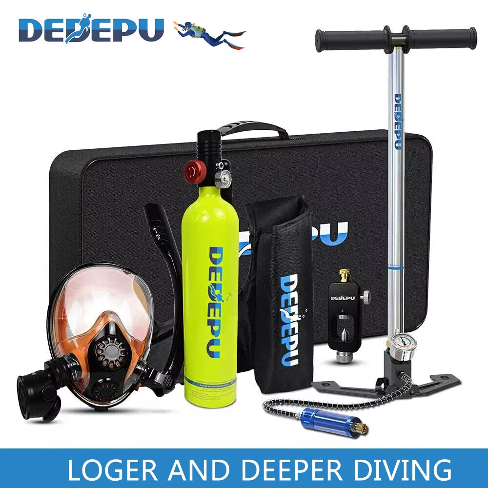 Mini scuba tank with hand pump - Starter Kit