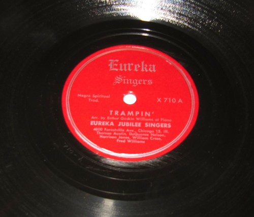 Eureka Jubilee Singers - TRAMPIN' - Git On Board Little Children 78 GOSPEL EX+ - Picture 1 of 4