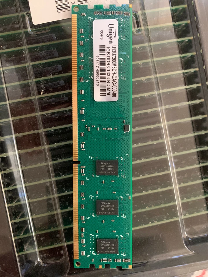 Unigen 1GB 240-pin DDR3 1333MHz (PC3-10600) RDIMM Server Memory U12U7200M8DR-CAC - Image 4 of 4