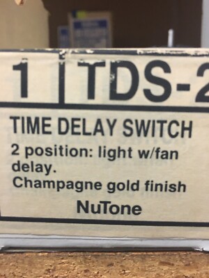 Vintage Nutone TDS-2 Gold Time Delay Switch