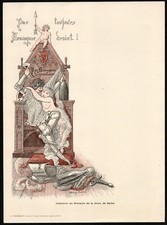 Menu. Domaine de la Croix-de-Salles.  Henry-André. circa 1925. Armagnac.  Curiosa