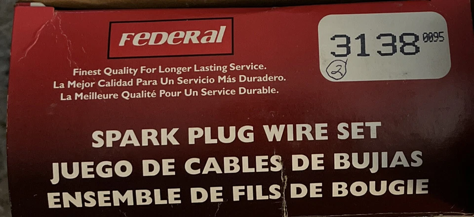 Juego de cables de bujías Federal Parts 3138 envío gratuito 7861 Foto 2 de 3