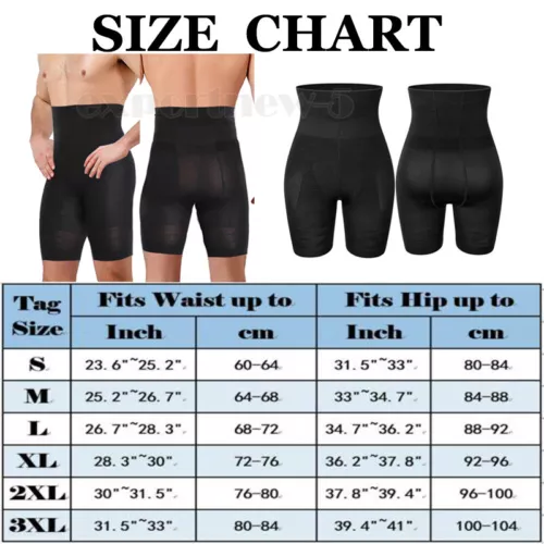 Herren Kompression Hohe Taille Boxershorts Bauch Slim Body Shaper Gürtel Hose US - Bild 23 von 29