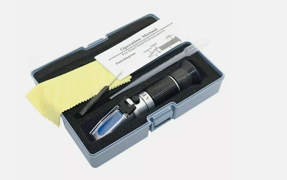 ATF New Refractometer Honey Tester 58-90% Brix 38-43°Baume 12-27% Water Sugar Meter