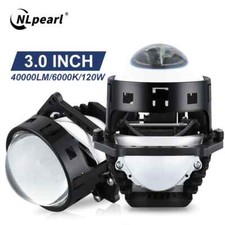 LED Car Projector Lens Headlights Halo Lights For H4 H7 9005 9006 100W 30000LM