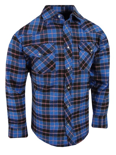 Camisa de franela a cuadros estilo occidental a presión para hombre con solapa bolsillos en el pecho con ranura para bolígrafo! - Imagen 39 de 40