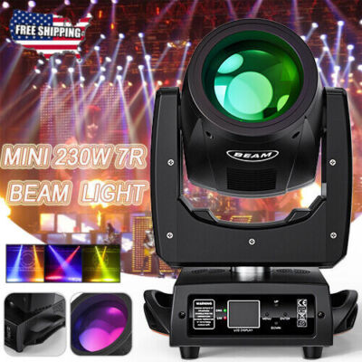 UKING Beam Moving Head Lights DMX 230W 7R Prism Gobos Stage Lighting Club Event